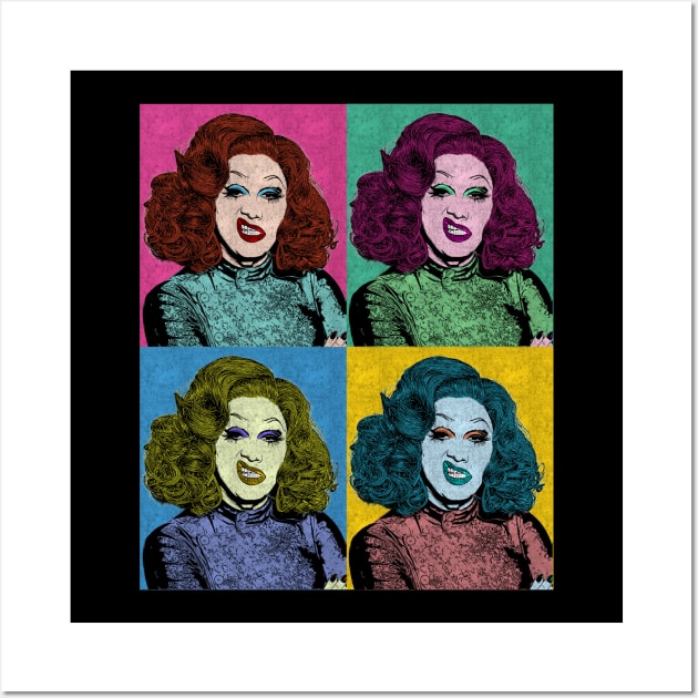 Jinkx Monsoon Chritmas Holiday 80s Pop Art Style Wall Art by ArtGaul